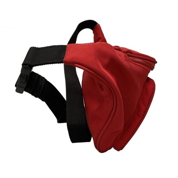 Auth BALENCIAGA Explorer Beltpack 482389 Red Black Nylon Bum Bag - Picture 4 of 16